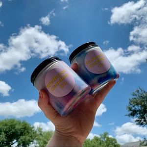 Hand-poured all natural soy wax candle wood wick